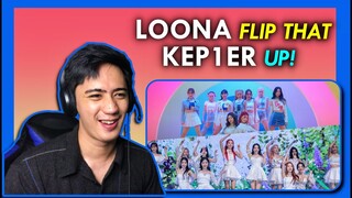 QUEENDOM 2 SISTERS COMEBACK! KEP1ER 'Up!' & LOONA 'Flip That' REACTION