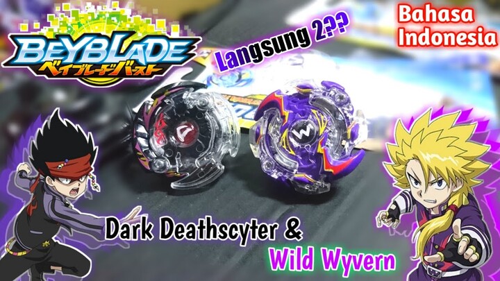 Review Beyblade Dark Deathscyter & Wild Wyvern merek SB | Mainan&Hobi Part 24 [BAHASA INDONESIA]