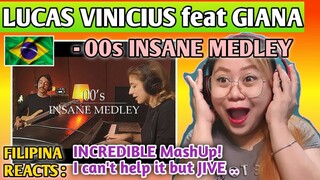 LUCAS VINICIUS - 00s INSANE MEDLEY feat GIANA || FIRST TIME TO REACT