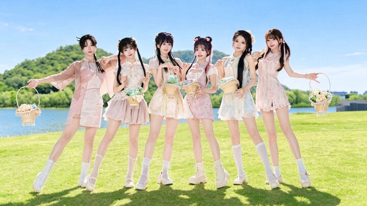 Single baru girl grup ala Tiongkok “Xi Jian Huan”! Inilah mungkin suasana minum teh di musim semi da
