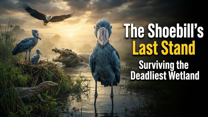The Shoebill's Last Stand  Surviving the Deadliest Wetland#AnimalSurvival #Natur
