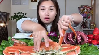 Ngon quá xá mâm bạch tuộc, tôm & cua tuyết siêu ngập gạch - Dự định về Việt Nam