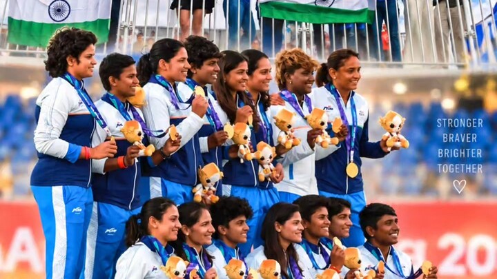 ਇੱਕ ਵਾਰ ਫੇਰ ਗੋਲਡ ਮੈਡਲ 🥇🇮🇳 ਭਾਰਤ ਦੀਆਂ ਧੀਆਂ ਨੇ ਦੇਸ਼ ਦਾ ਮਾਣ ਵਧਾ ਦਿੱਤਾ। ਨਾਗੋਆ 2026 ਵਿੱਚ ਸ਼ਾਨਦਾਰ