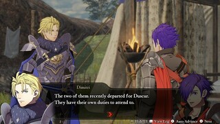 Shez (M) & Dimitri Level C Support Conversation - Fire Emblem Warriors: Three Hopes (DEMO)