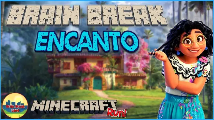 Brain Break For Kids | Encanto Minecraft Run