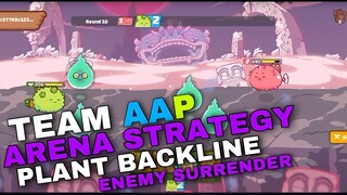 PLANT BACKLINE TEAM AAP STRATEGY FOR BEGINNERS | AAP AXIE ARENA GAMEPLAY