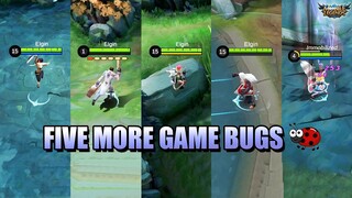 FIVE MORE BUGS 🐛 CECILION, KIMMY, JUNGLE ITEM - MLBB