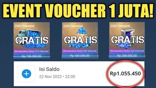 GILA! EVENT VOUCHER 1 JUTA BENERAN DI KASIH !! BARU KALI INI UNTUNG BANYAK ! BURUAN KERJAIN