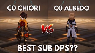 Is CHIORI Better Than ALBEDO?? C0 DMG COMPARISON!! [Genshin Impact]