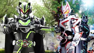 Sự biến đổi màu đen của Kamen Rider Geats Kagewa: hình dạng phía trước của cáo cực đen, hình dạng ch