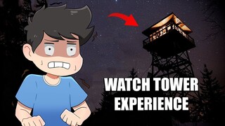 I SPEND THE NIGHT IN A SCARY WATCH TOWER! | HORROR Experience sa ROBLOX