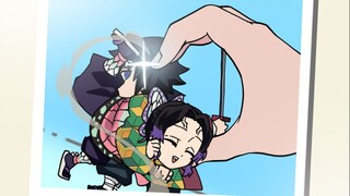 Tantangan hati jari, tapi Kimetsu no Yaiba (feat. Giyuu, Iguro Kobanai, Nezuko)