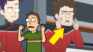 The mysterious behavior of the new character is comparable to Jerry [Star Trek: Lower Deck] Episode 