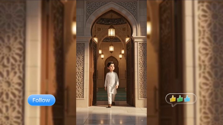 Masjid Mein Kaise Baithna Chahiye? 🕌 | Islamic Adab For Kids #Shorts