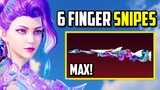 6 FINGER SNIPING WITH NEW AWM SKIN!! | PUBG Mobile