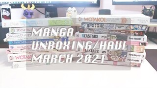 Manga unboxing/haul March 2021 // (18 VOLUMES)