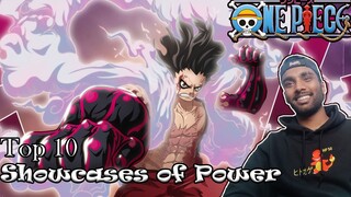 Top 10 Showcases of Power in One Piece REACTION