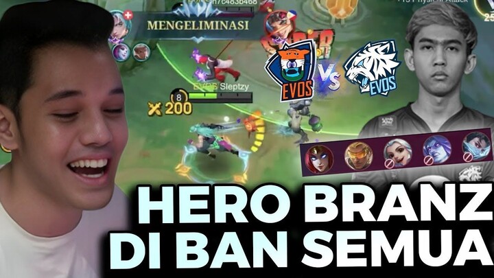 Gila Aja Bro Hero Branz Di Ban Semua!! EVOS INDIA VS EVOS MPL - Mobile Legends