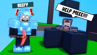 Obsidian Trapping!! in Roblox Bedwars