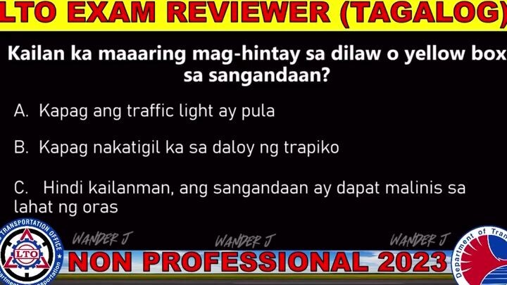 2024 LTO EXAM REVIEWER (TAGALOG)