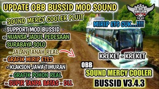OBB MOD SOUND MERCY INTERCOOLER BUSSID V3.4.3 | JALUR TANAH REAL | BUS SIMULATOR INDONESIA
