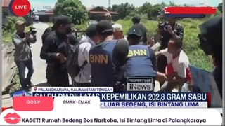 KAGET! Rumah Bedeng Bos Narkoba, Isi Bintang Lima di Palangkaraya