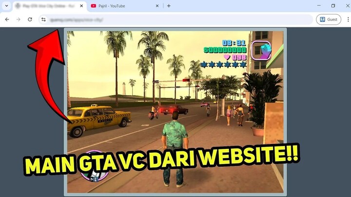 GILAAA!!! Mainin GTA Vice City Dari WEBSITE!