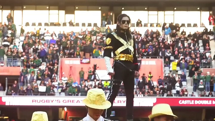 Chinese dancer emulates Michael Jackson, takes center stage at South Africa’s premier rugby match, s
