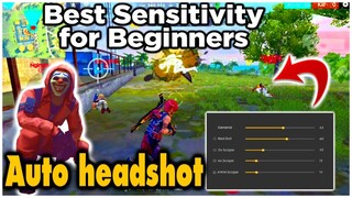 Free fire auto headshot | best sensitivity for beginners less recoil