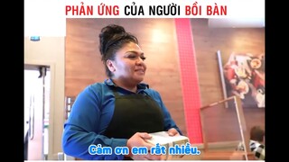 Phản ứng của bồi bàn khi được bo 1000$ part 2 #giaitri