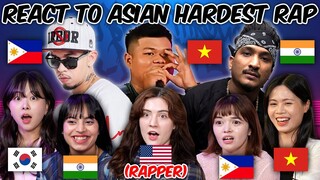 American Rapper & Asians React to Asia's Hardest Rap!!(Vietnam, India, Philippines, Korea)