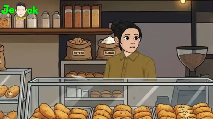 AZAB PENJUAL JAJANAN VIRAL JUAL KROKET KENTANG CURANG PAKAI KENTANG HASIL MENCURI || ANIMASI AZAB