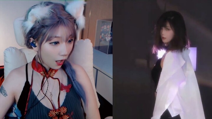 Female color basket! ! PK female anchor choked on her own drool