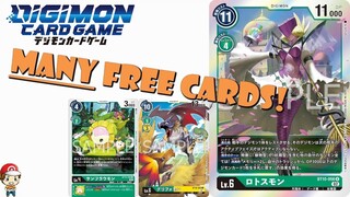 Lotosmon & Friends Can Play a LOT of Digimon for Free! (Digimon TCG News - Cross Encounter)