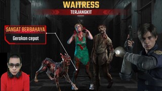 game zombie fire 3D.  zombie waitress menyerang makin cepat