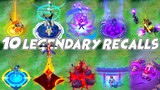 MLBB All 10 Legendary Skin Recall Effects