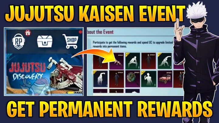 Jujutsu Kaisen Event Get Permanent Rewards 🔥 Bgmi/Pubg Jujutsu Kaisen Event