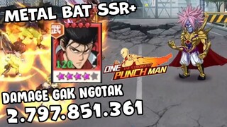 🔥🔥 3 BILLION DAMAGE METAL BAT SSR+ | BOROS CLUB CHALLENGE & CENTIPEDE - One Punch Man The Strongest