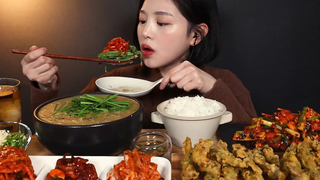 SUB) ชือทัง มุกบัง ร้อนๆ ในอากาศหนาว 🍲 เสียงจริงจนปลากระเบนทอด chueotang chueo ทวิคิม mukbang ASMR