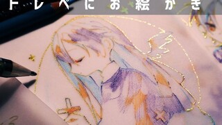 【創作】トレーシングペーパーにお絵かき｜drawing