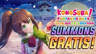 KonoSuba: Fantastic Days [GL] || [Celebración de 100 Días] Muchos Cuarzos y Invocaciones Gratis!