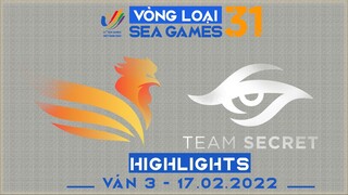 Highlights SE vs TS [Ván 3][Vòng Loại Seagame31 - Vòng 2][17.02.2022]