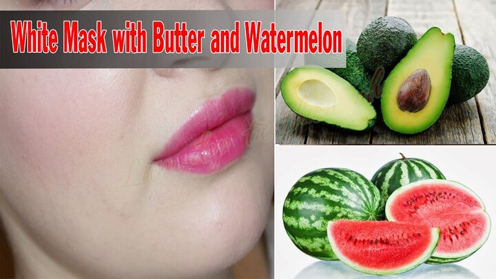 White Mask with Butter and Watermelon #44