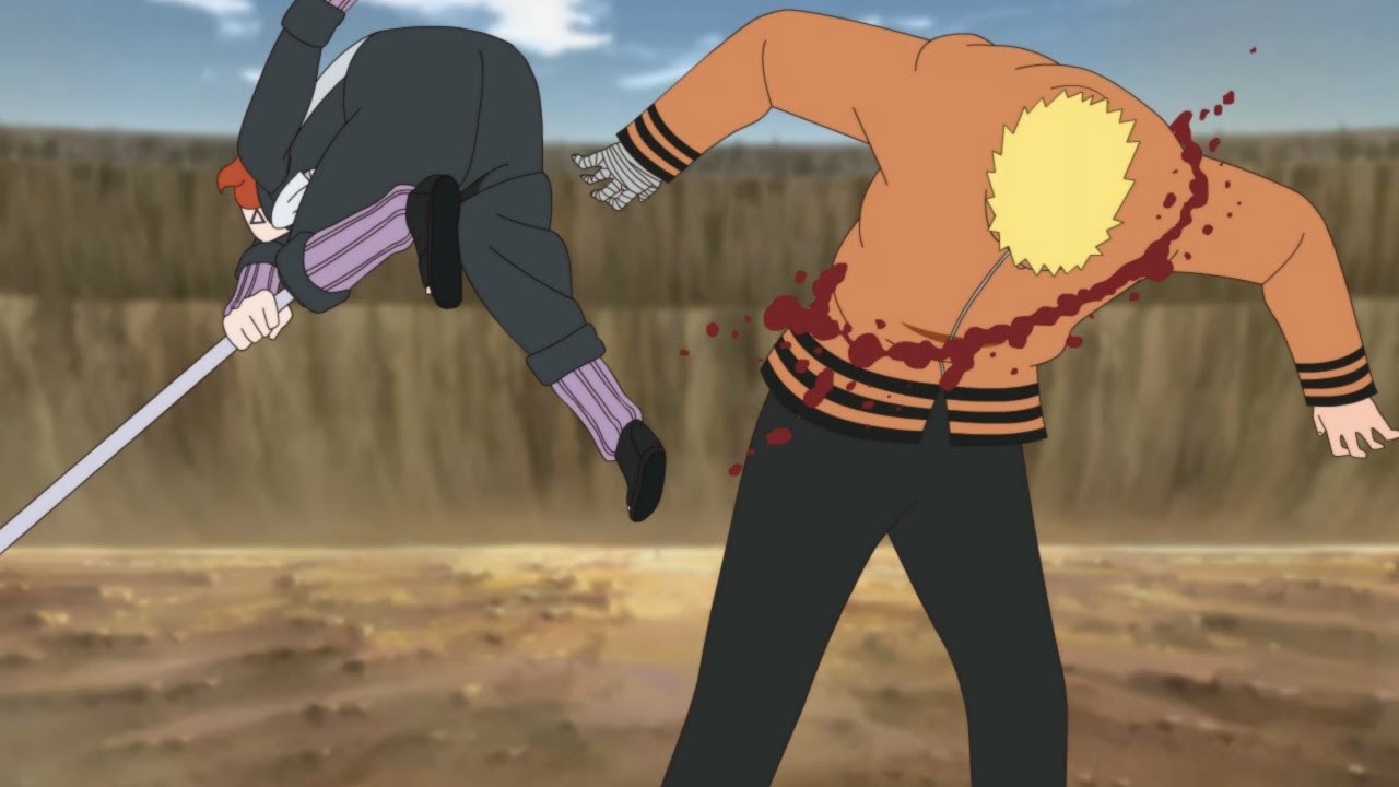 Boruto Naruto vs Code. Naruto got an arm like Danzo's