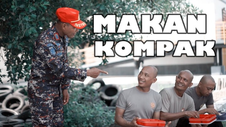 MAKAN KOMPAK PAK BHABIN POLISI MOTRET