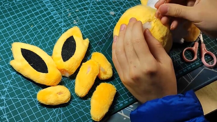【Production process】Ray cloth puppet