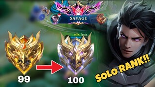 SOLO RANK SAMPAI IMMORTAL 100 ⭐| SIAPA YANG BILANG SOLO PLAYER GAK BISA IMMORTAL?