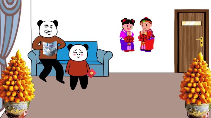 [Sand Sculpture Animation] Xiaohong can control her own red envelope for the first time