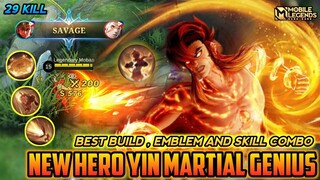 Yin Mobile Legends , New Hero Yin Gameplay And Best Build - Mobile Legends Bang Bang