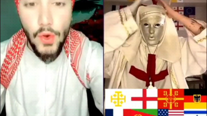 TikTok live PK: Cosplaying Crusaders